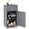 MDF Bathroom Cabinet with Adjustable Shelf, Drawer and Anti-Tipping Feature